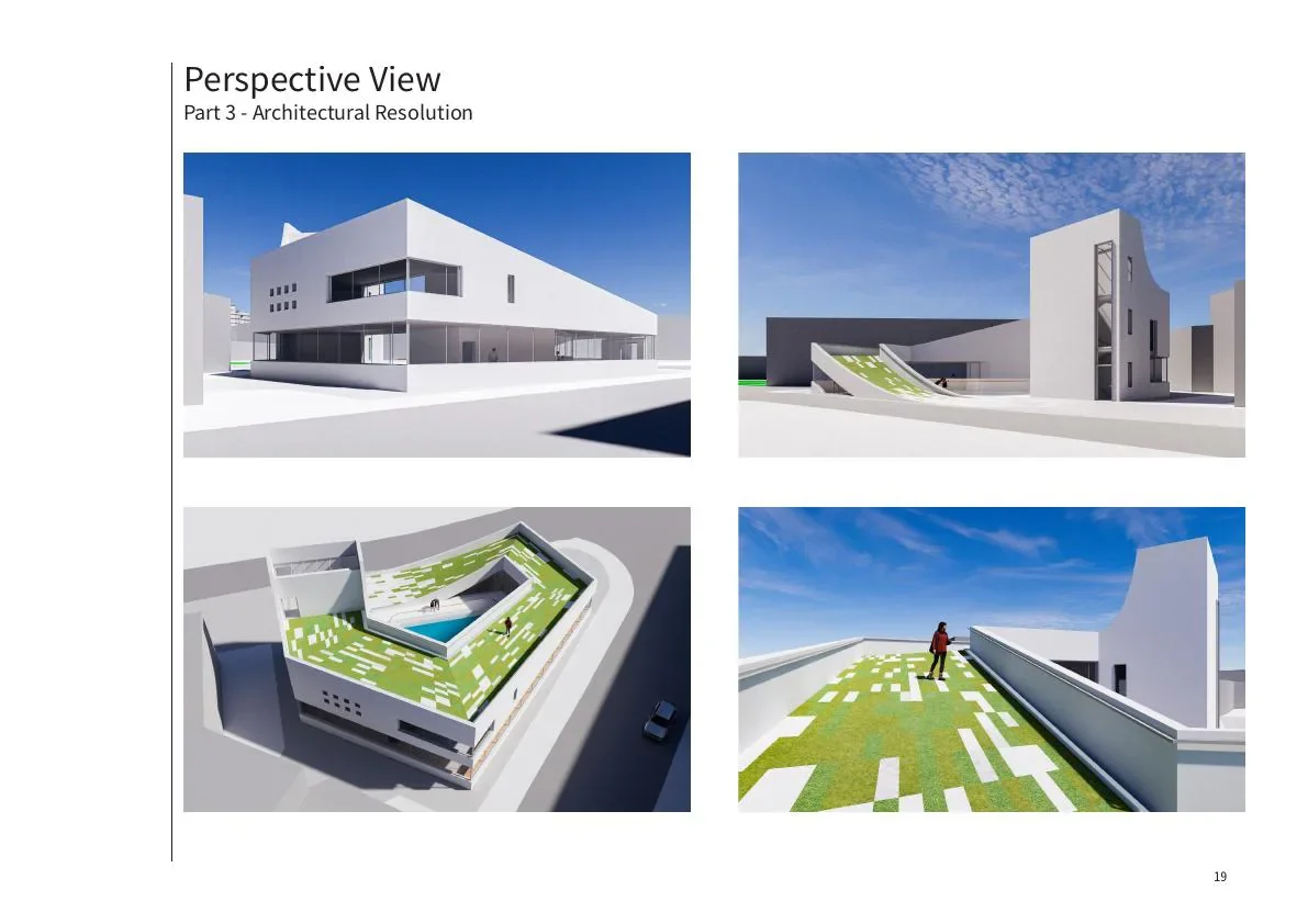 流动节点建筑外部透视组图