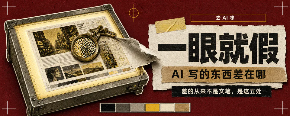 双色套印拼贴风格样例